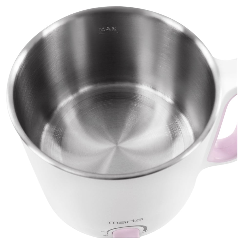Изображение товара Мультиварка MARTA MT-MC4337A бело-розовая 1,7 л 950 Вт с функциями разогрева и поддержки