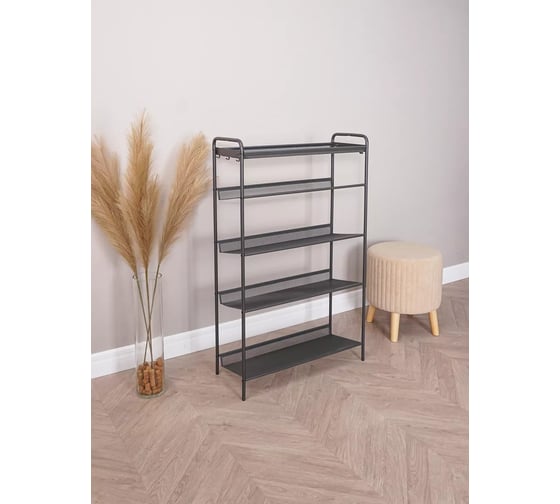 Изображение товара Подставка для обуви ЗМИ "Женева 25" Geneva shoes 25, 5-и полочная, графит ПДО Ж25 ГР