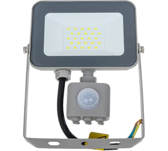 Изображение товара Светодиодный прожектор IEK СДО 07-20Д, серый, с датчиком движения, IP54 LPDO702-20-K03