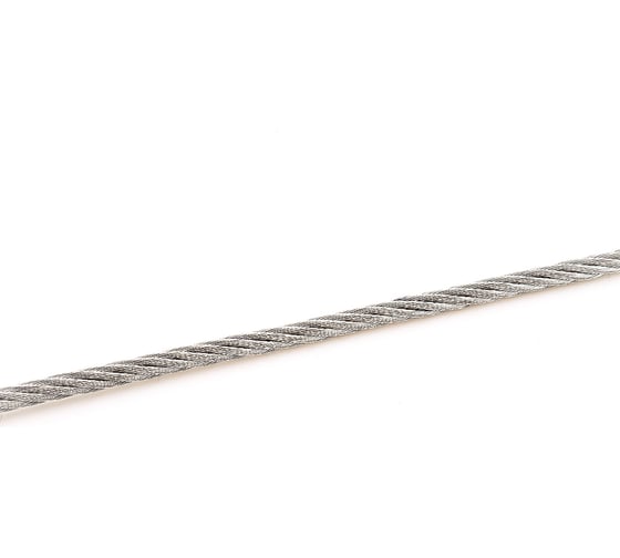 Изображение товара Стальной трос Стройметиз 3.0мм DIN 3055 цинк 20м уп.подвес 4140060