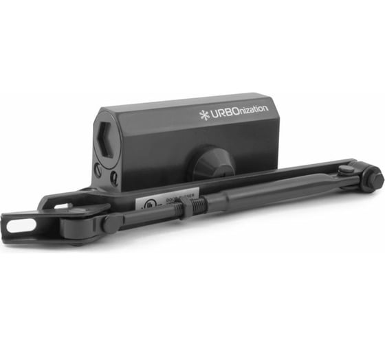 Изображение товара Дверной доводчик НОРА-М URBOnization 510 морозостойкий, для дверей от 15 до 60 кг, черный 16632