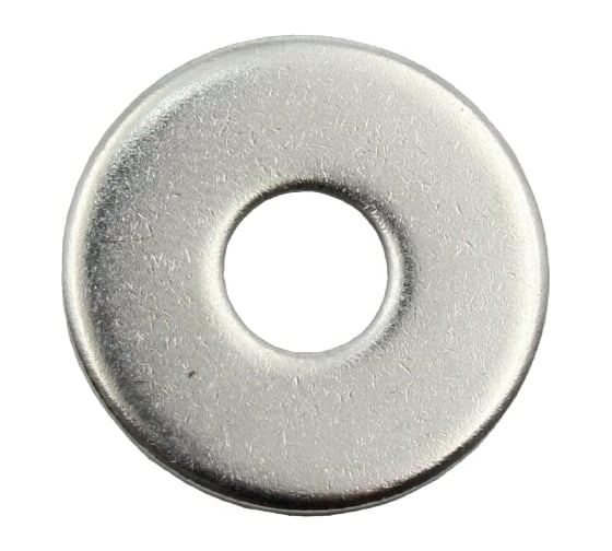 Изображение товара Плоская кузовная шайба Стройметиз 8 DIN 9021, цинк уп. 100 шт. коробка 3070053
