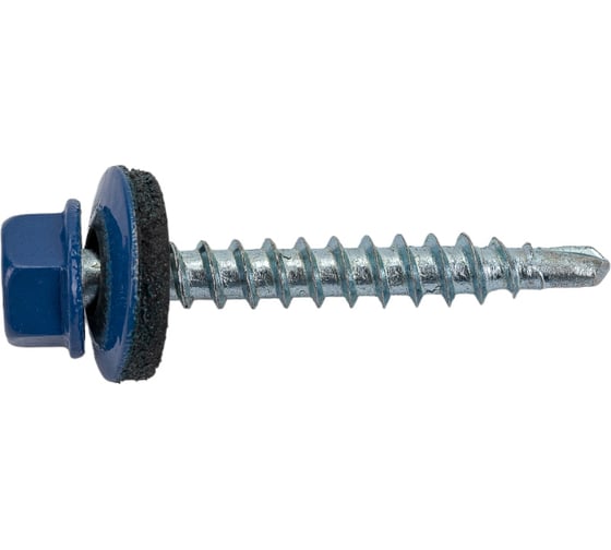 Изображение товара Кровельный саморез Стройметиз 4,8х35 синий RAL 5005 уп. 60 шт. коробка с окном средняя 2110034