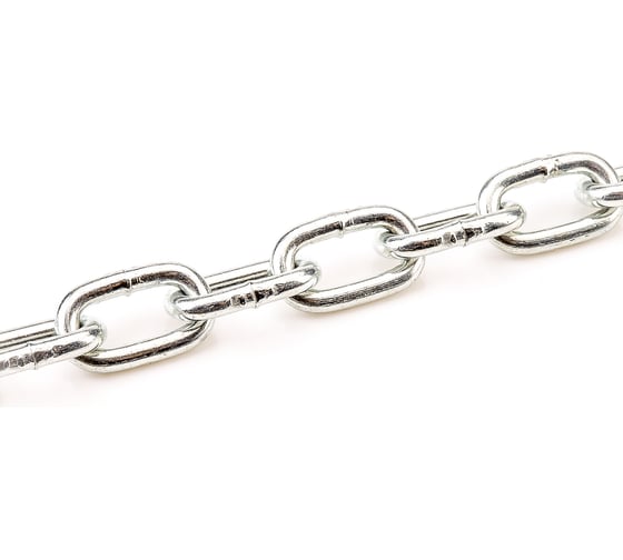 Изображение товара Цепь Стройметиз М4 DIN 766 короткозвенная 5 м пакет 417425