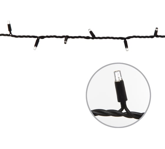 Изображение товара Светодиодная гирлянда с эффектом мерцания Uniel ULD-S1000-120/TBK MULTI IP67, 10 м, UL-00003943