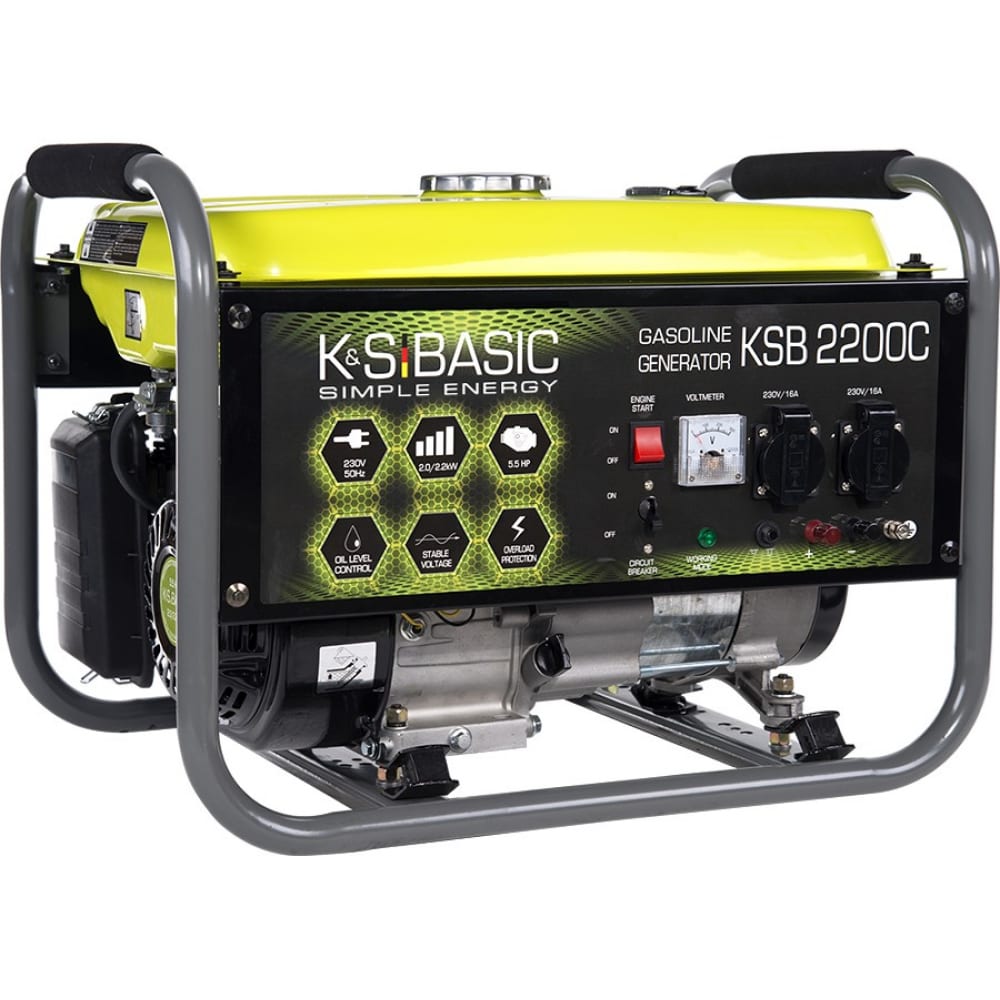 фото Бензиновый генератор k&s basic ksb 2200c