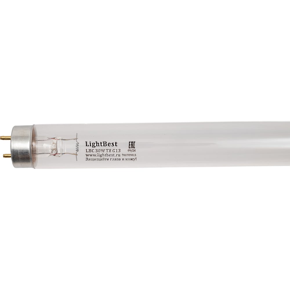 Изображение товара Бактерицидная ультрафиолетовая лампа LightBest LBC 30W T8 G13