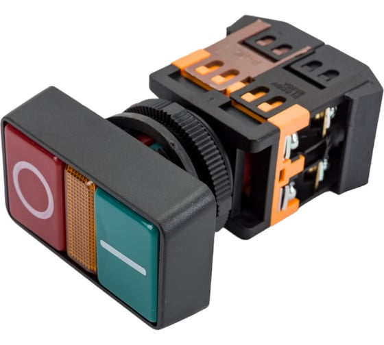 Изображение товара Кнопка ЭРА РPВВ-30N I-O, d=30мм, неон, 240В, 1з+1р, 10/200/3000 Б0045626