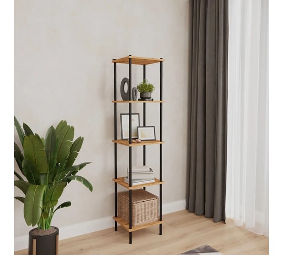 Изображение товара Стеллаж ЗМИ 15 "НеШкаф" системы открытого хранения, черный СТНШ15 Ч