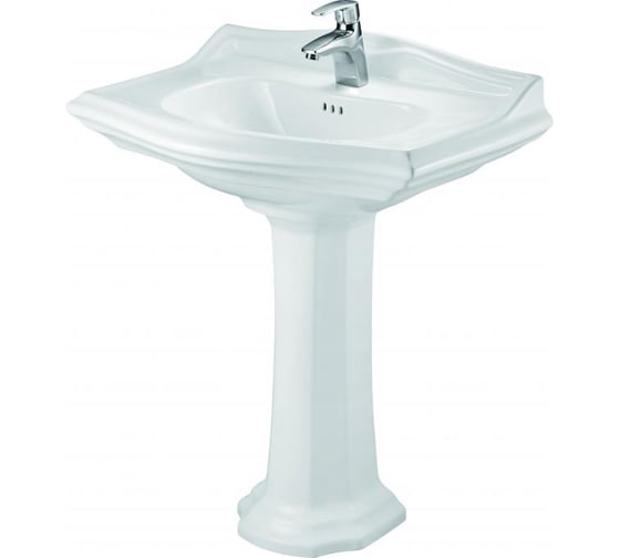 Изображение товара Раковина с пьедесталом Creo Ceramique DIJON 750x550x905 DI3000+DI3010 00014380