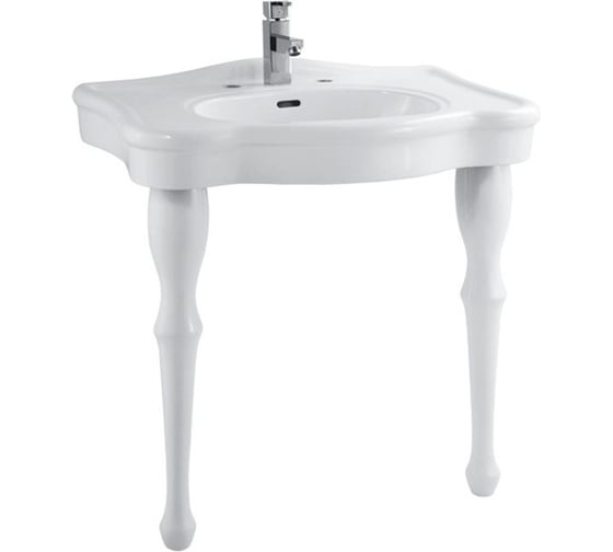 Изображение товара Раковина на двух фигурных ножках Creo Ceramique ORLEANS 810x550x855, с креплениями OR3300+OR3310 00047912