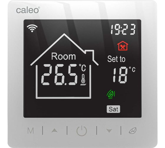 Изображение товара Терморегулятор Caleo C947 встраиваемый, цифровой, программируемый, WI-FI, белый 0К-00001384