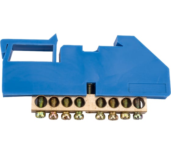 Изображение товара Нулевая шина ЭРА NO-222-45 на DIN-изол, ШНИ-6х9-8-Д-синий  Б0033426