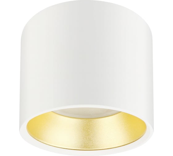 Изображение товара Накладной светильник ЭРА OL8 GX53, WH/GD Подсветка, под лампу Gx53, алюминий, цвет белое золото, 40/800 Б0048536