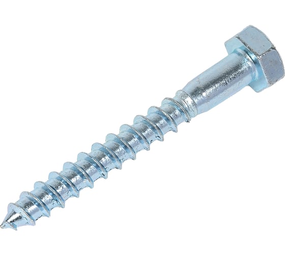 Изображение товара Сантехнический шуруп Стройметиз 10х80 DIN 571 цинк уп. 2 шт. европодвес 2170881