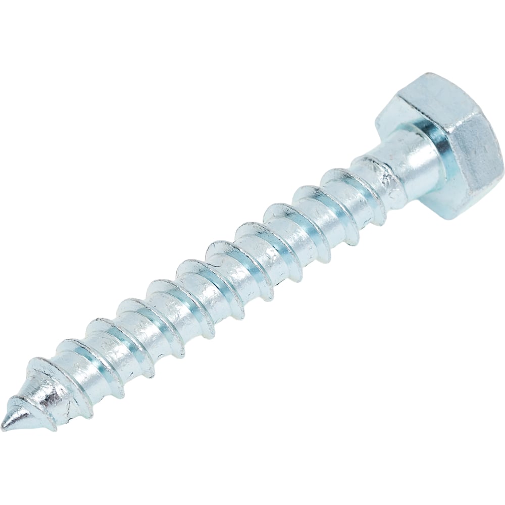 Изображение товара Сантехнический шуруп Стройметиз 8х50 DIN 571 цинк 25 шт.