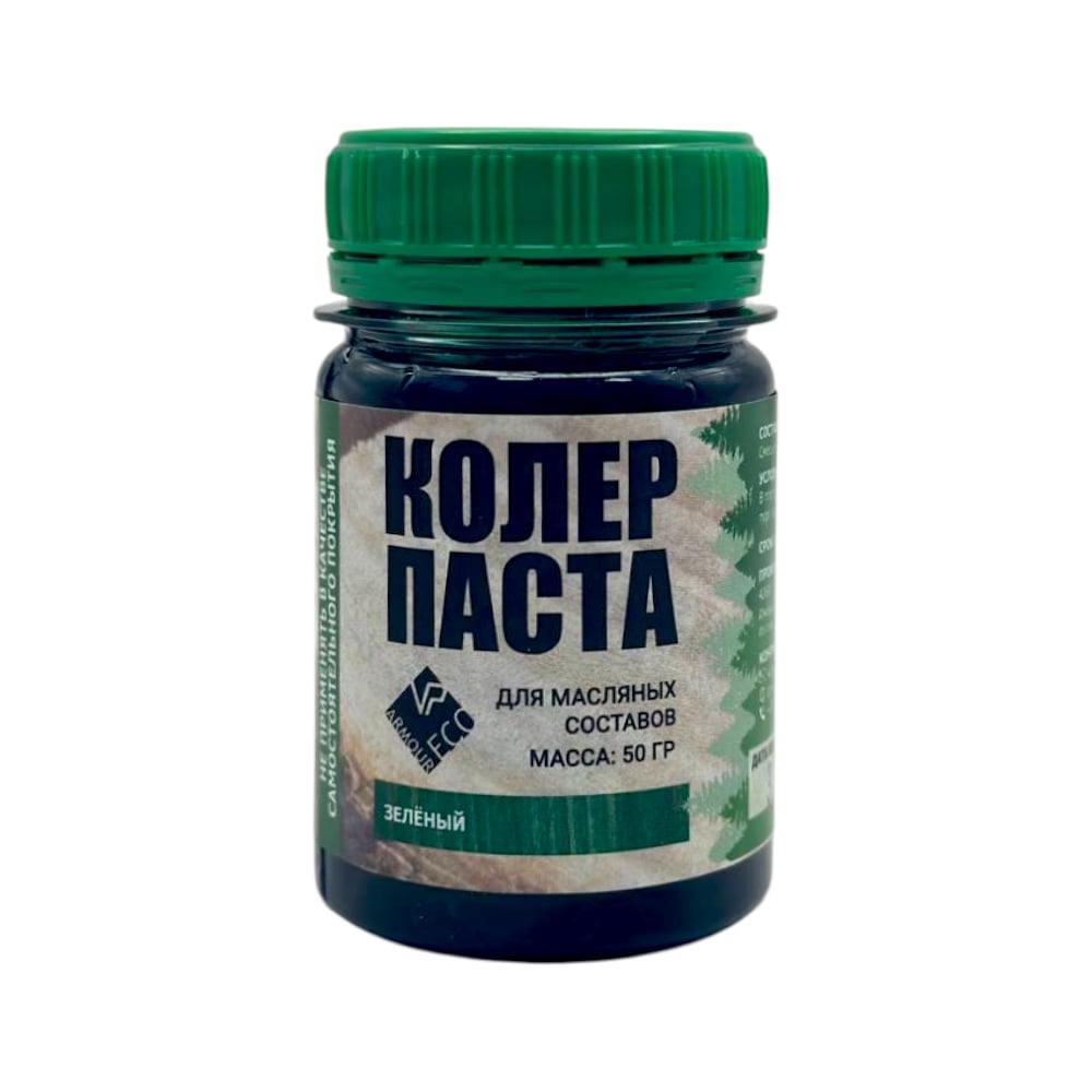 Изображение товара Колер-паста ARMOUR РМ зеленый 50 г для внутренних работ защита от плесени