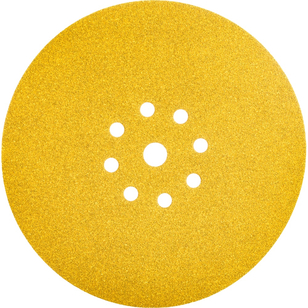 Изображение товара Шлифовальный круг на липучке ABRAFORM Giraffe GOLD 225 мм, 9 отверстий, R100, 5 шт