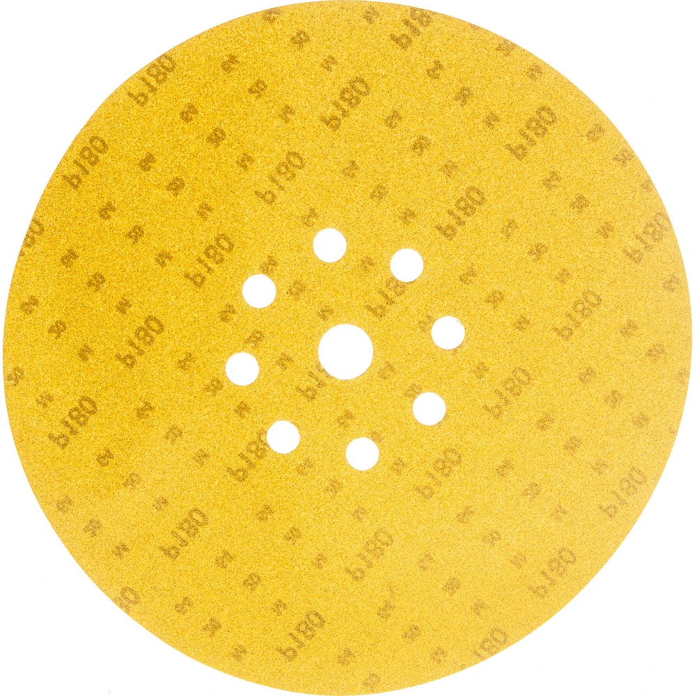 Изображение товара Шлифовальный круг на липучке ABRAFORM Giraffe GOLD 225 мм, 9 отверстий, зернистость 180, 5 шт