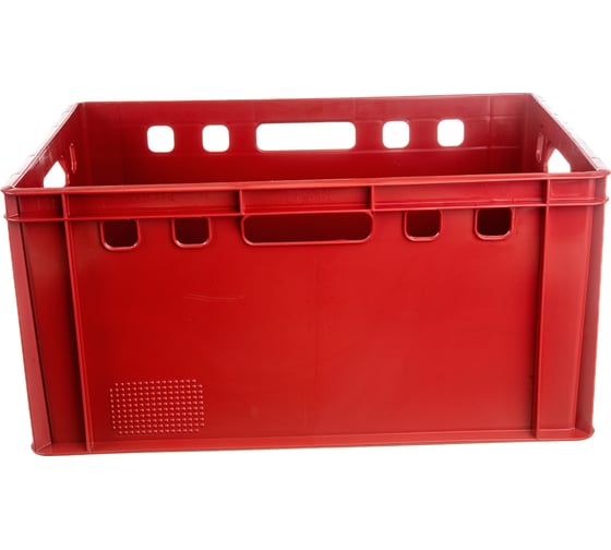 Изображение товара Ящик Тара.ру п/э 600х400х300 сплошной, красный Е3 00395