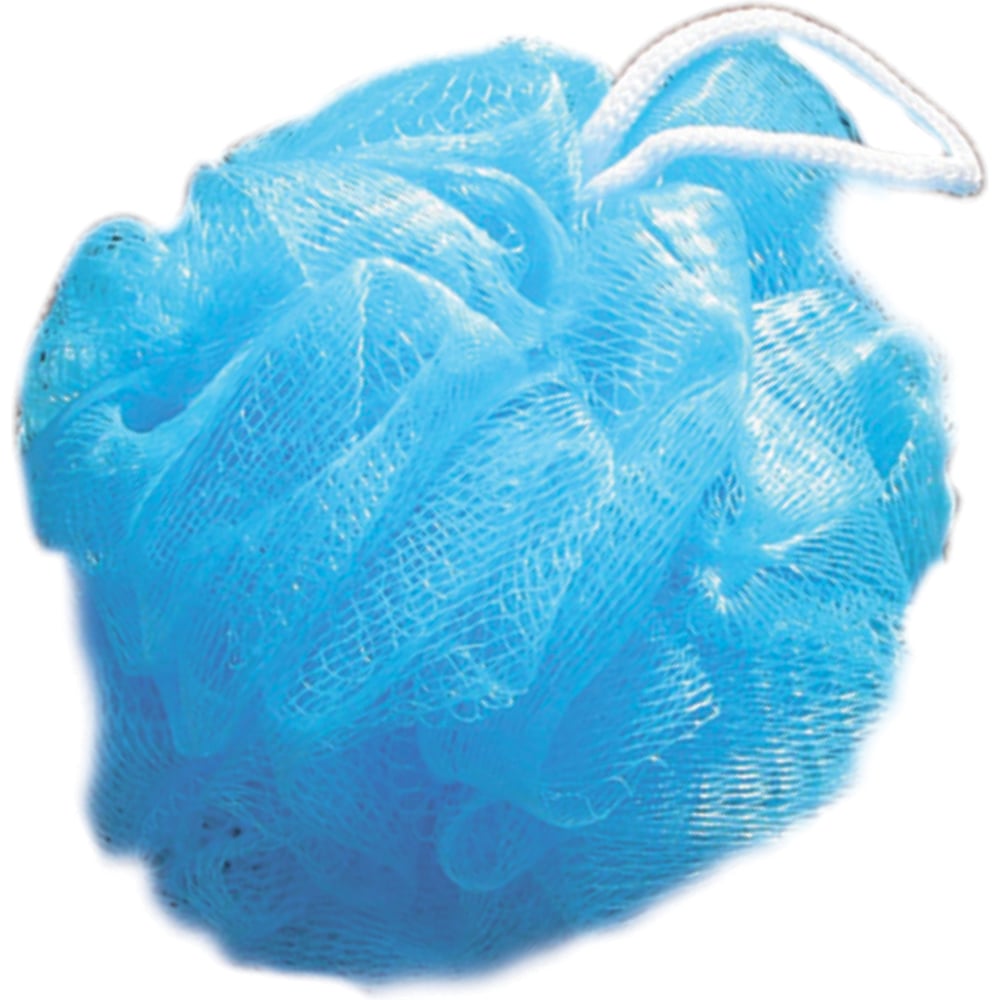 Изображение товара Нейлоновая мочалка YORK 015100 для тела, круглая голубая