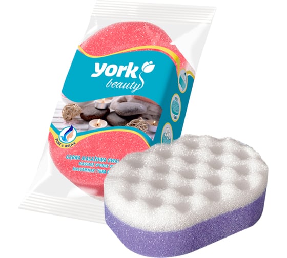 Изображение товара Массажная губка для тела YORK овал 011010