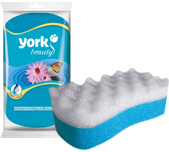Изображение товара Массажная губка для тела YORK бабочка 011030