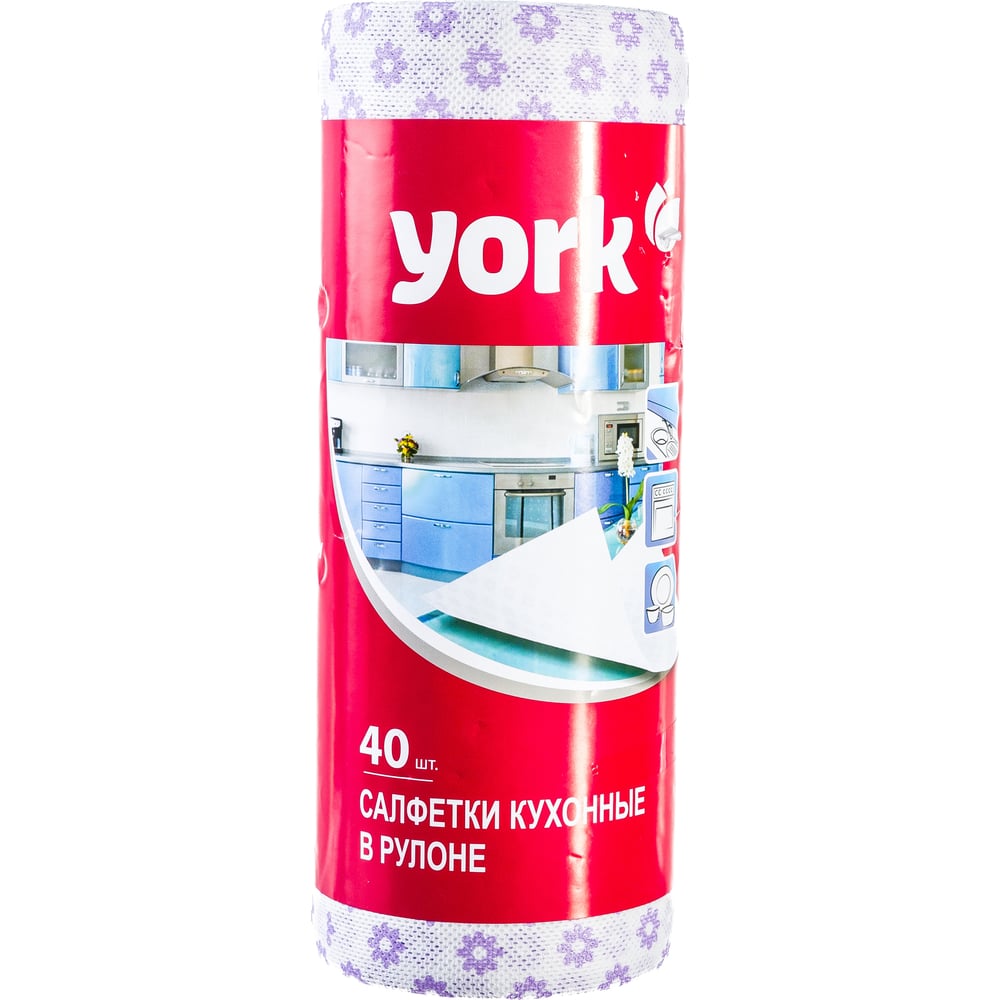 Изображение товара Салфетки YORK ПРЕМИУМ 40 шт., универсальные вискоза полиэстер
