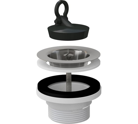 Изображение товара Водослив сифона для мойки Alcadrain A33 6/4, с нержавеющей решеткой 00029116