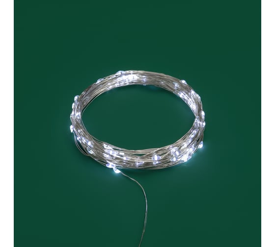 Изображение товара Гирлянда NEON-NIGHT Роса 10м, 100 LED, USB белое свечение 315-975
