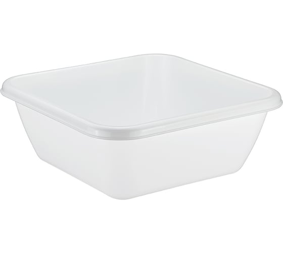 Изображение товара Таз IDEA квадратный 17 л белый М 2579 Белый