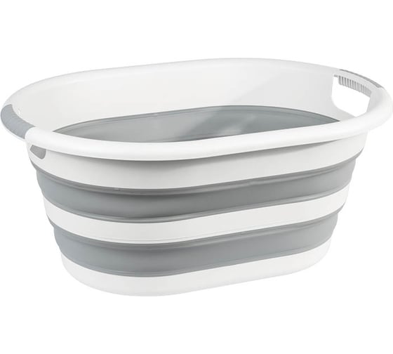 Изображение товара Таз IDEA Флекс овальный 38 л складной смоки М 2515 Смоки