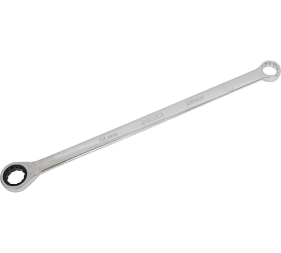 Изображение товара Накидной ключ NEO Tools двойной, с храповым механизмом, длинный, 22 мм 09-368