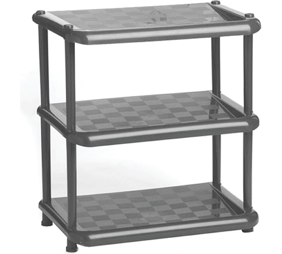 Изображение товара Полка в прихожую IDEA Универсал 3 секции графитовый М 2712 Графитовый