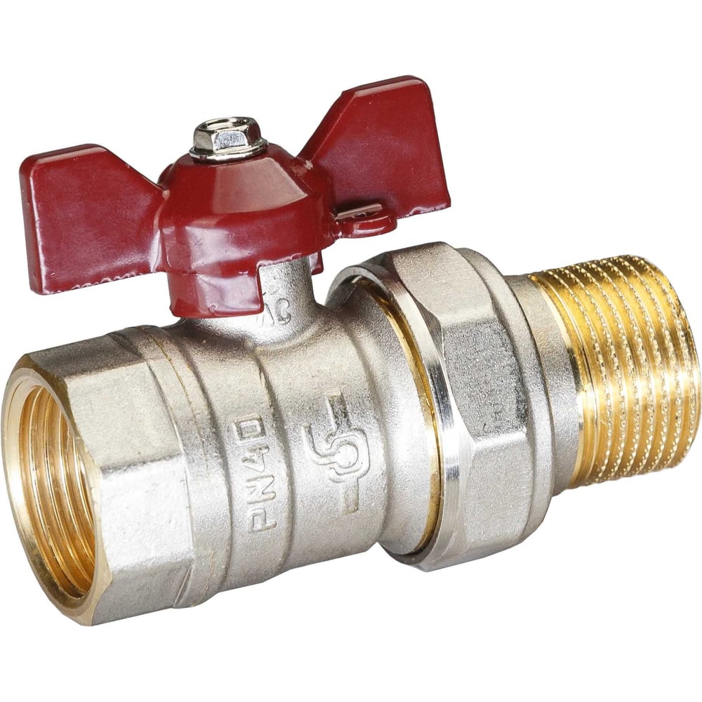Кран шаровой латунный TEMPER 88.В-А.1/2.Б DN15, PN40 188.ВА.Б.12.40