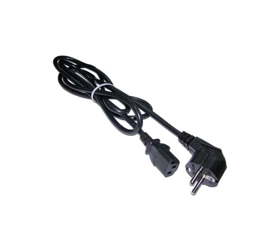 Изображение товара Шнур питания LANMASTER C13-Schuko, 3х0.75, 220В, 10А, черный, 1 метр LAN-PPC-10A-1.0 LAN-PP13/SH-1.0-BK