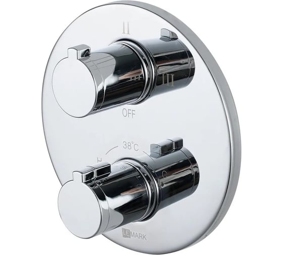 Изображение товара Смеситель термостатический для ванны и душа встраиваемый Lemark Йети с 3-функц. дивертором, без аксессуар LM7828C