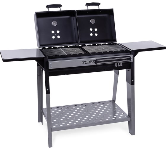Изображение товара Гриль-мангал Forester с двумя крышками, полкой-насадкой для казана и защитной планкой (1) E-COM BQ-713,W