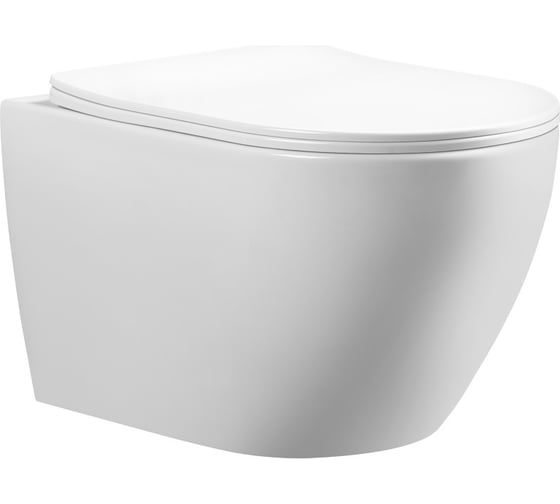 Изображение товара Унитаз подвесной Paini URBATEC 535x360x360 мм, Rimless Cox, с сиденьем, белый глянец 61631