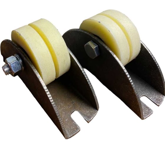 Изображение товара Ролик на платформе 23 БОЛТА 2703,d70мм под полосу 35мм, капролон, 2шт 22194