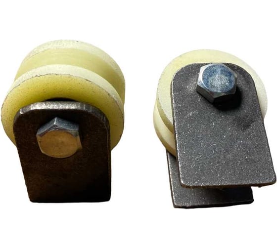 Изображение товара Ролик на пластинах 23 БОЛТА Р2414, d40мм, под угол, капролон 2 шт. 22163