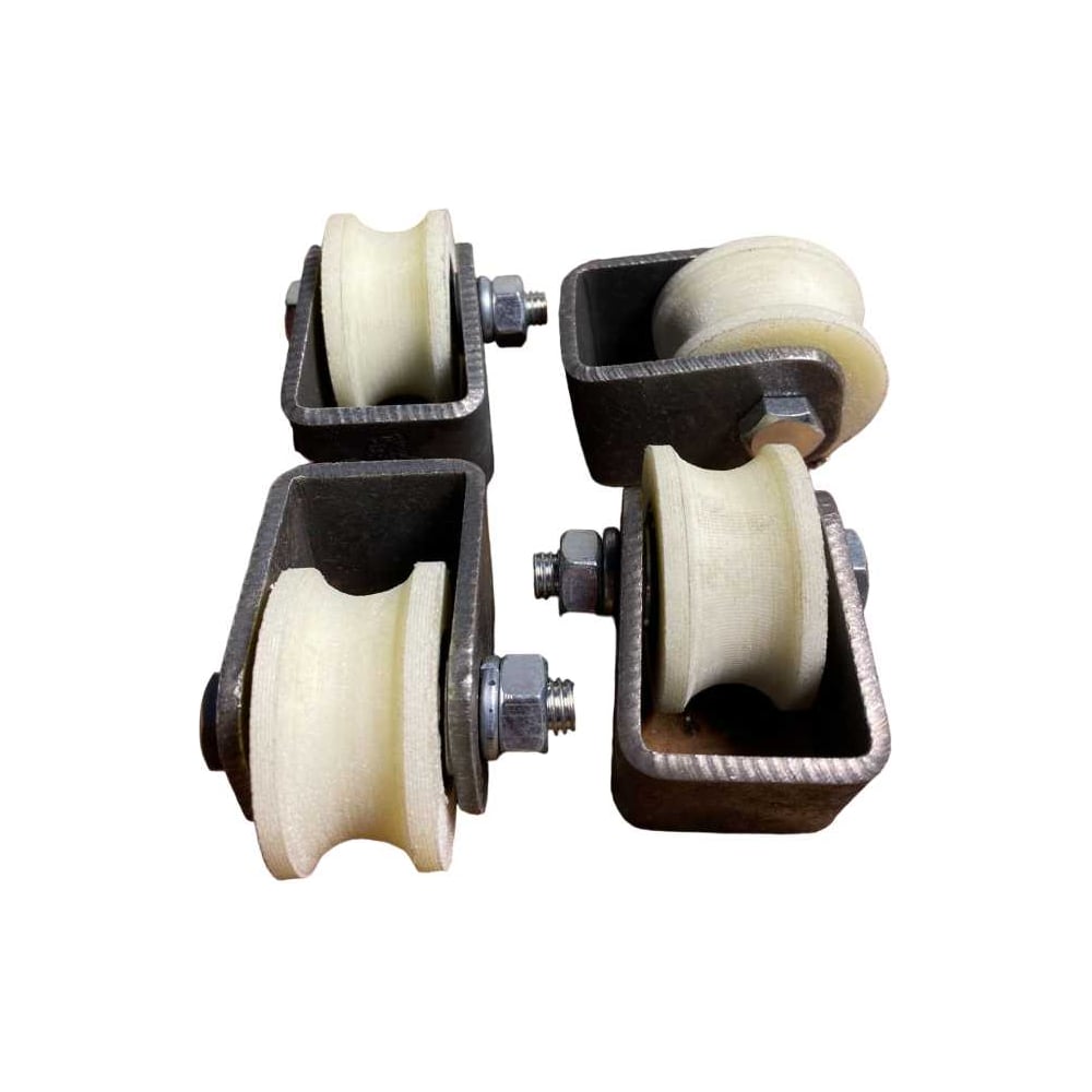 Изображение товара Ролик на платформе 23 БОЛТА d 40 мм для трубы 15 мм капролон комплект 4 шт