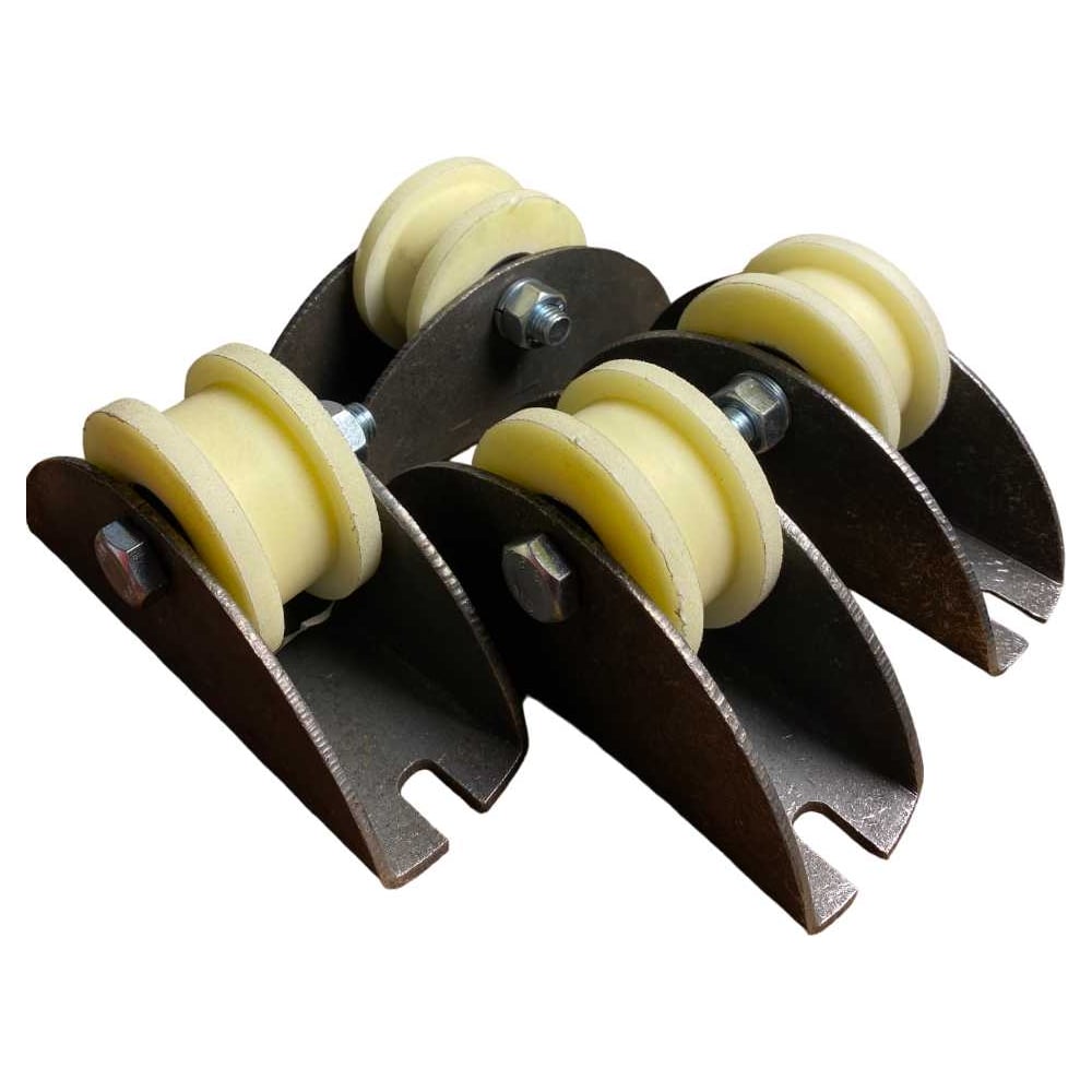 Изображение товара Ролик на платформе 23 БОЛТА d70мм под трубу 20х20 капролон 4 шт.