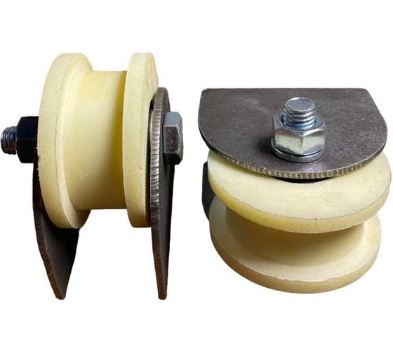 Изображение товара Ролик на пластинах 23 БОЛТА Р2705, d70мм, под трубу 20x20, 2шт. 22178