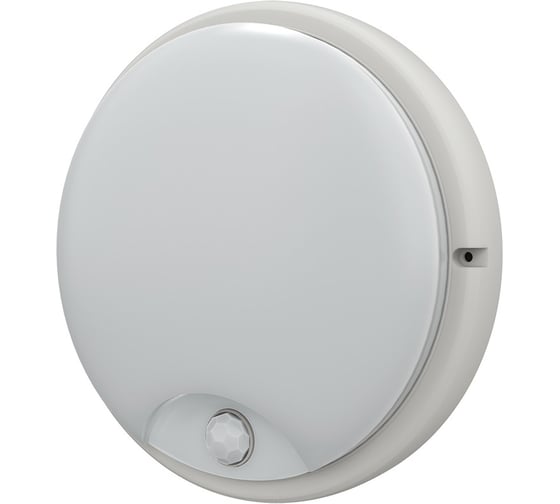 Изображение товара Светильник IEK, LED ДПО 4100Д 12вт IP54 4000K белый круг, инфракрасный датчик движения LDPO0-4100D-12-4000-K01