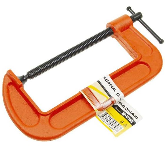 Изображение товара Струбцина G-образная ЭВРИКА 6-150 мм ER-16150