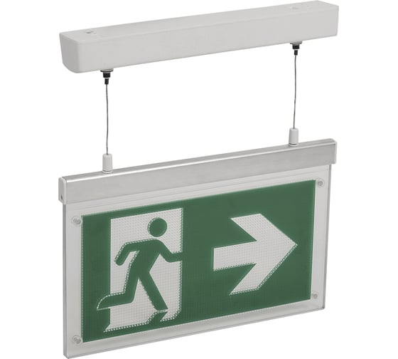 Изображение товара Аварийно-эвакуационный светодиодный светильник IEK ССА3002 подвесной, 3ч, 3W, двусторонний, сменный LSSA0-3002-3-20-K03