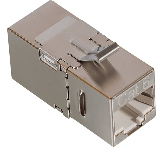 Изображение товара Повторитель портов LANMASTER RJ-45, 90 градусов, кат.6, формата Keystone LAN-KCP45S6/90