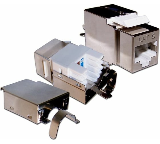 Изображение товара Вставка LANMASTER Keystone RJ-45, категория 6, экранированная, 180 градусов, LAN-OK45S6/180