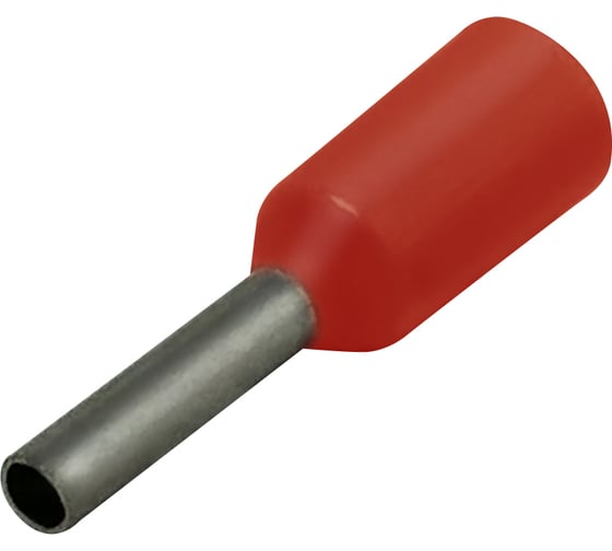 Изображение товара Штыревой втулочный изолированный наконечник KLR KTE 1-8 1мм2/L=8мм/Красный 1010800